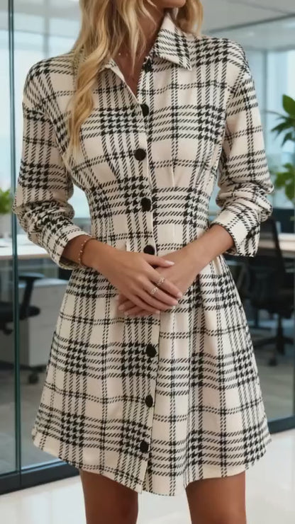 Zeyria Dokulu Gömlek Kazak Elbise