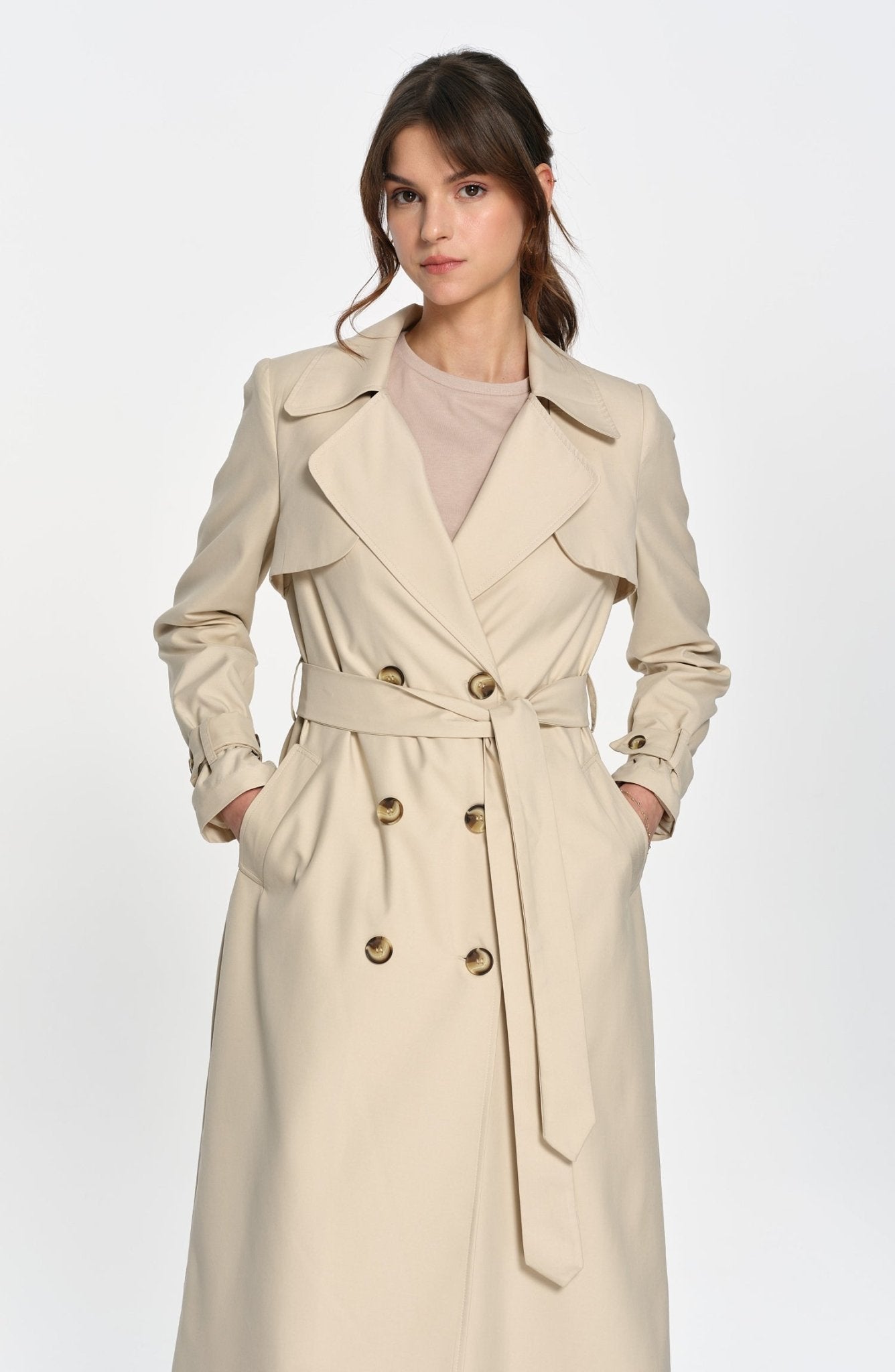 Rüzgarlıklı Trençkot Taş