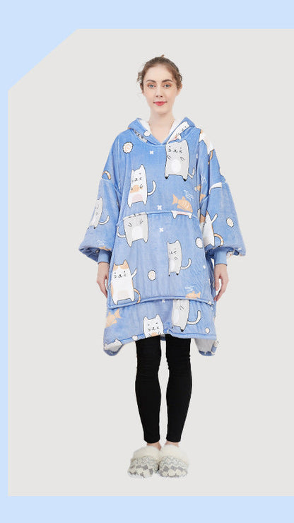 Kapüşonlu Battaniye Hoodie Yetişkin